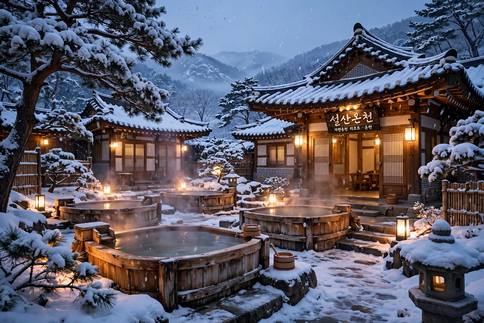 겨울 온천 여행지